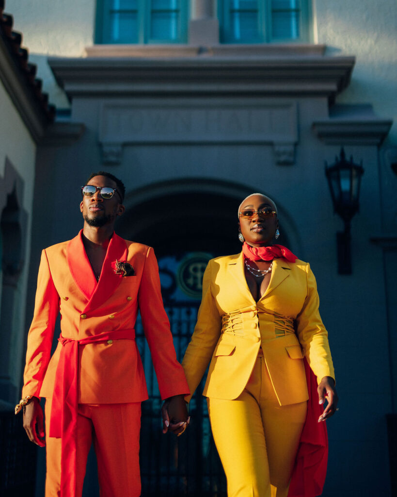 Featured in Issue 29, Bishop & Sarah's vibrant Miami engagement session is a total vibe with colorful attire and a Mercedes-Benz convertible!