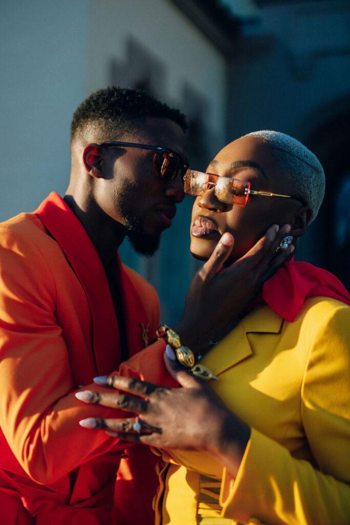 Featured in Issue 29, Bishop & Sarah's vibrant Miami engagement session is a total vibe with colorful attire and a Mercedes-Benz convertible!