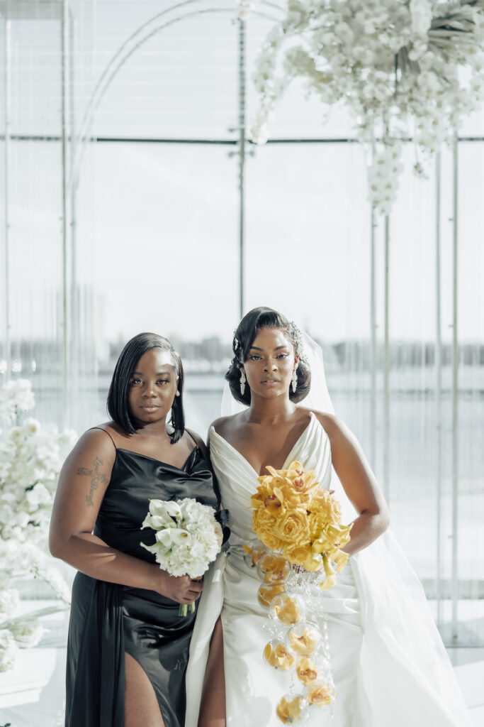 Featured in MunaLuchi Bridal Magazine Issue 29, T'Kiyah and Christopher’s waterfront wedding at the Half Moone Celebration Center in Norfolk, Virginia, was a dreamy affair. 