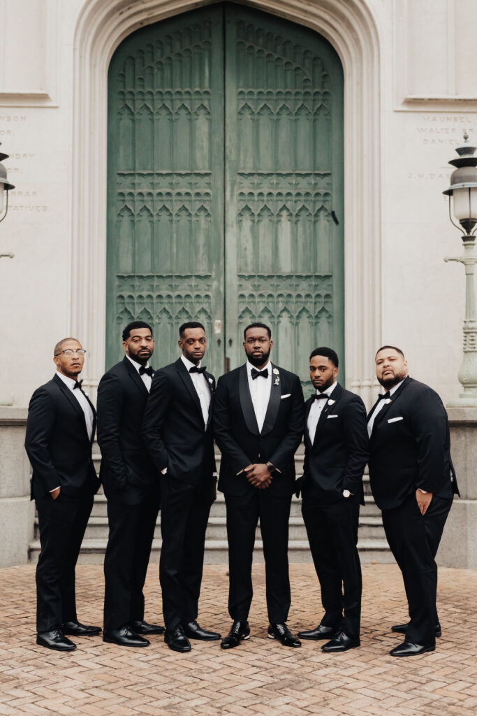 Featured in Issue 29, couple marks the official start of their lives together in an elegant southern wedding at Louisiana's Old State Capitol.