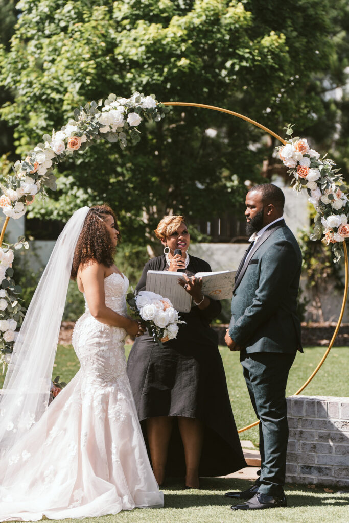 Modern couple weds on Juneteenth at the Bradford in Raleigh, North Carolina, reminding guests that love has always been the center of black excellence.