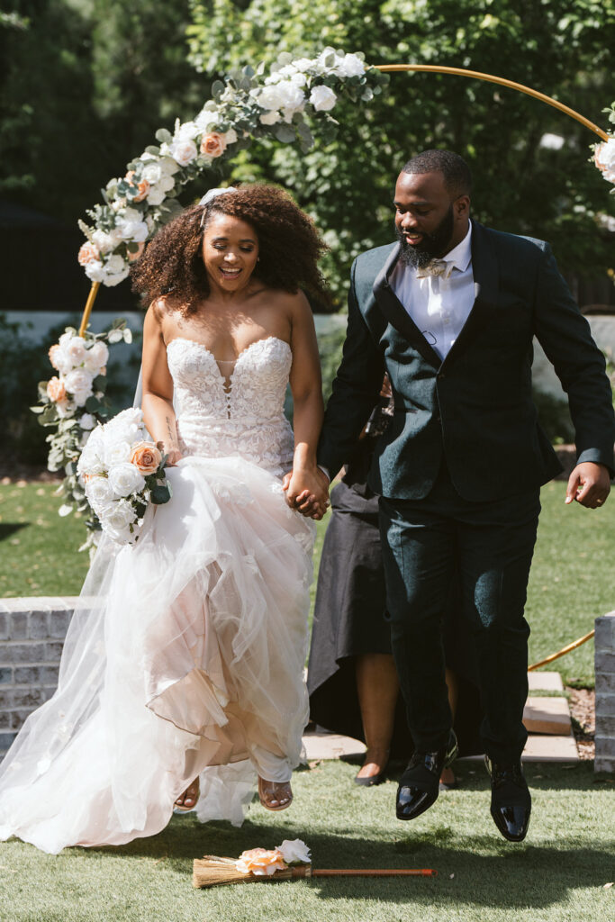 Modern couple weds on Juneteenth at the Bradford in Raleigh, North Carolina, reminding guests that love has always been the center of black excellence.