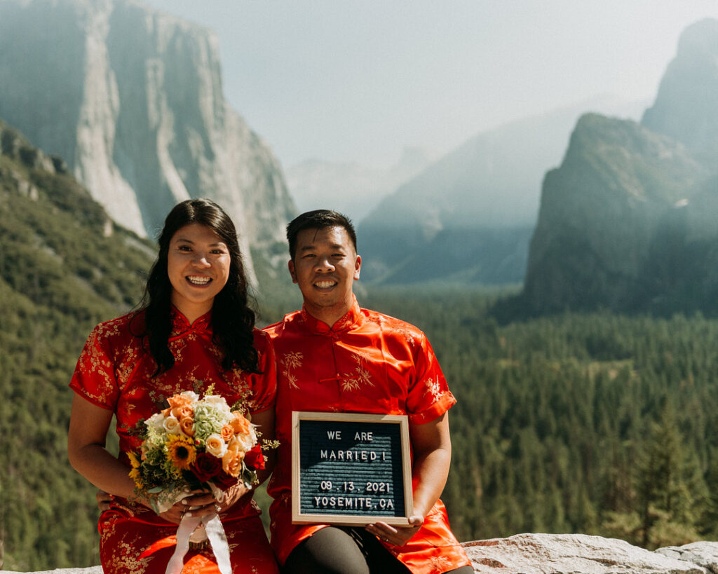 Yeang-Shin and Anderson's elopement shoot in Yosemite National Park was the romantic inspiration you've been waiting for!