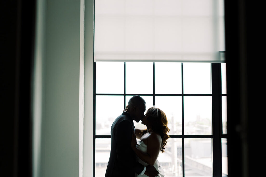 This minimalist at-home engagement session in Philadelphia has all the love and chic vibes any couple would die for!