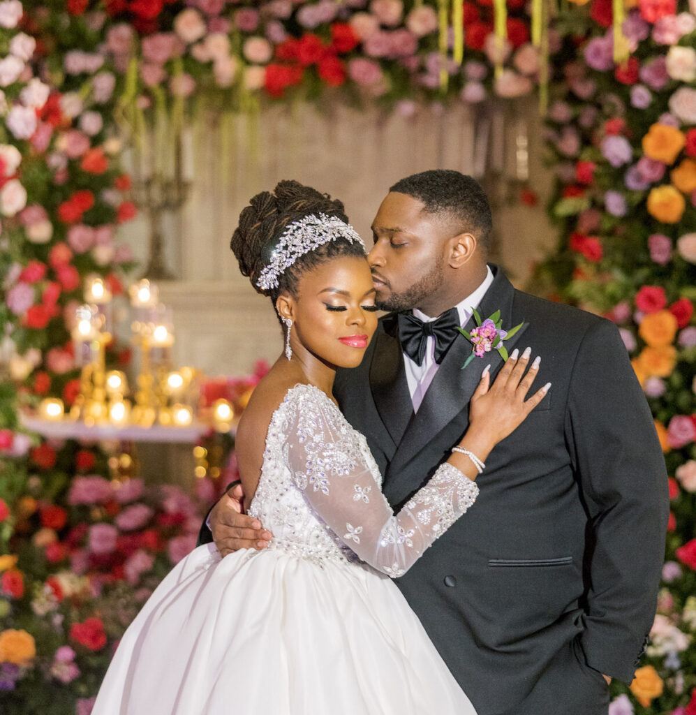 Vibrant Winter Wedding Features Colorful Lush Blooms and Over the top Decor Munaluchi Bride