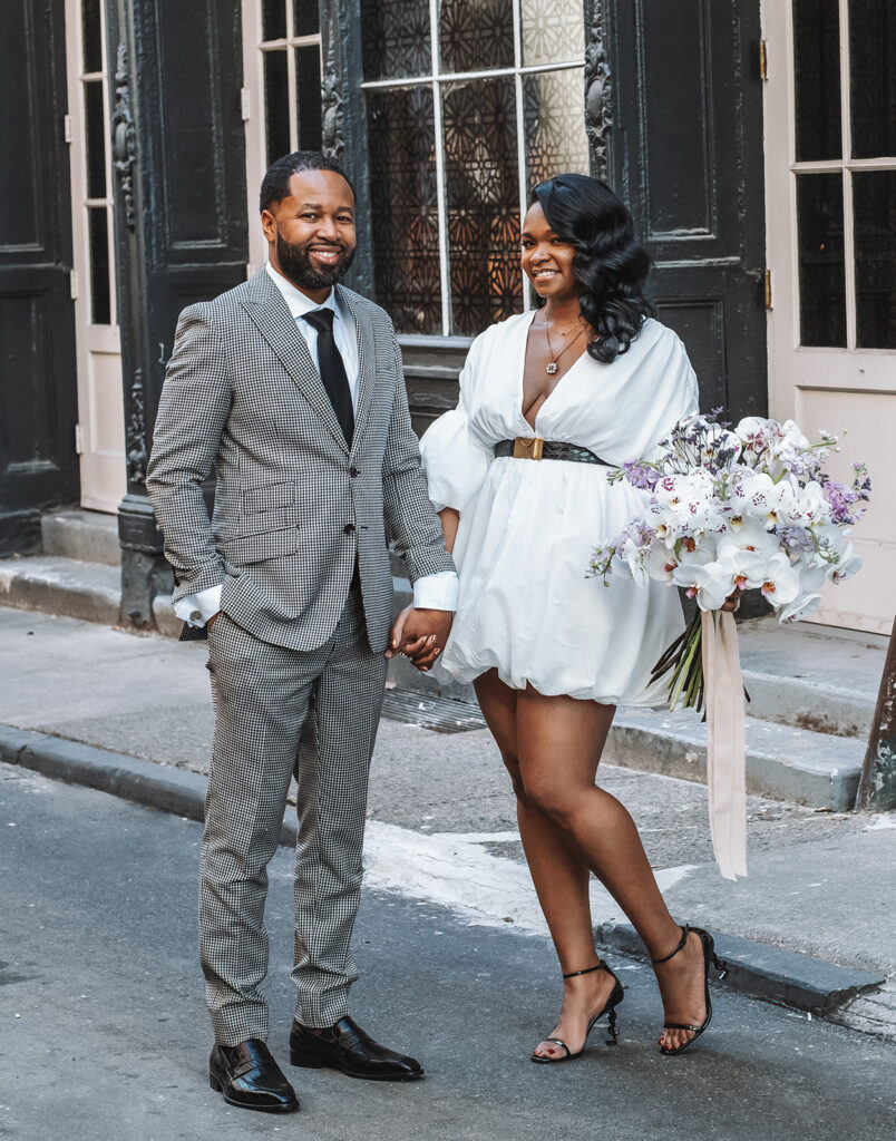 Featured in MunaLuchi Bridal Magazine Issue 29, Tamara and Karis commemorated their love in an intimate vow renewal in Old City Philadelphia.