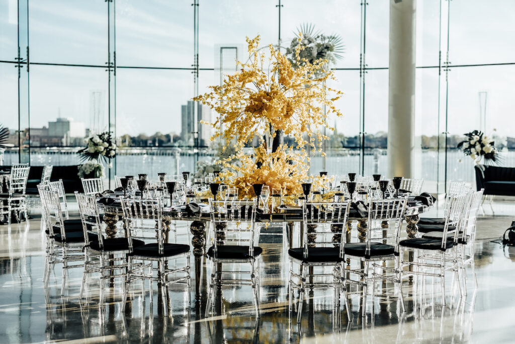 Featured in MunaLuchi Bridal Magazine Issue 29, T'Kiyah and Christopher’s waterfront wedding at the Half Moone Celebration Center in Norfolk, Virginia, was a dreamy affair. 