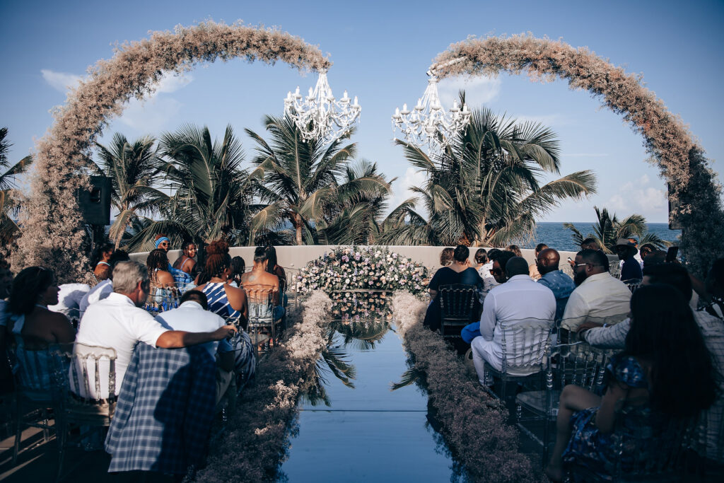 Featured in MunaLuchi print magazine, Issue 29, Dwayne & Megann's multi-day bohemian glam wedding by the Caribbean Sea was incredible!