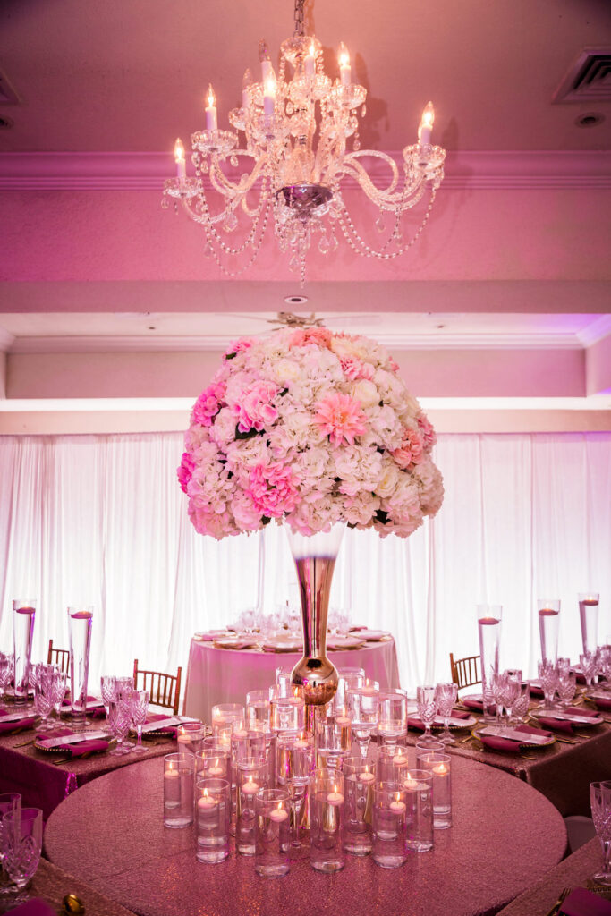 This intimate ballroom Bahamian wedding had the prettiest chic details from the ceremony to the reception. 