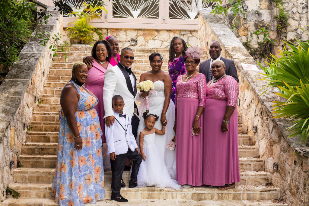 This intimate ballroom Bahamian wedding had the prettiest chic details from the ceremony to the reception. 