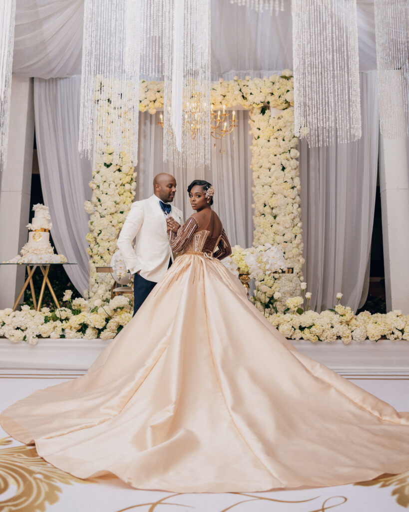 We're giving you something to talk about with Tiffany and Dane's ultra-luxe destination wedding by the beach in Jamaica! Their wedding was first featured in Issue 29!