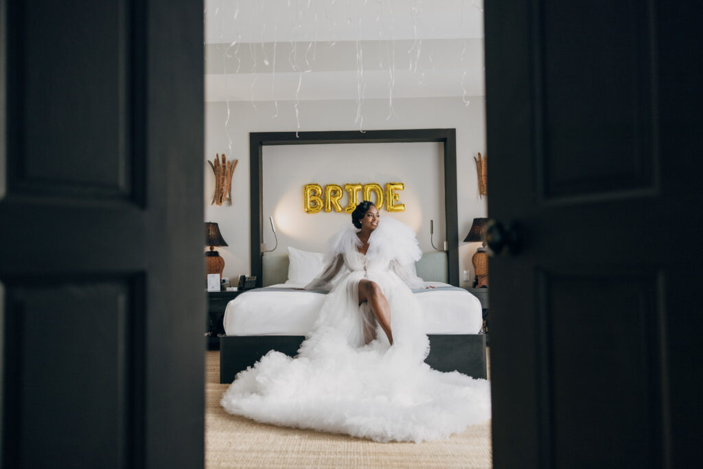 We're giving you something to talk about with Tiffany and Dane's ultra-luxe destination wedding by the beach in Jamaica! Their wedding was first featured in Issue 29!