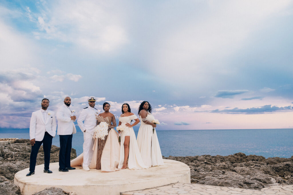 We're giving you something to talk about with Tiffany and Dane's ultra-luxe destination wedding by the beach in Jamaica! Their wedding was first featured in Issue 29!