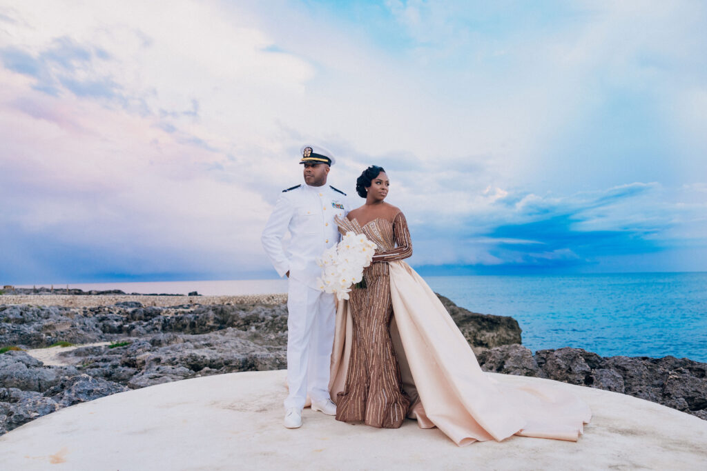 We're giving you something to talk about with Tiffany and Dane's ultra-luxe destination wedding by the beach in Jamaica! Their wedding was first featured in Issue 29!