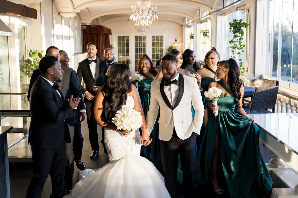 Lawrence and JaRheya's country club wedding in New Jersey celebrated all people and things that they loved and cherished the most.