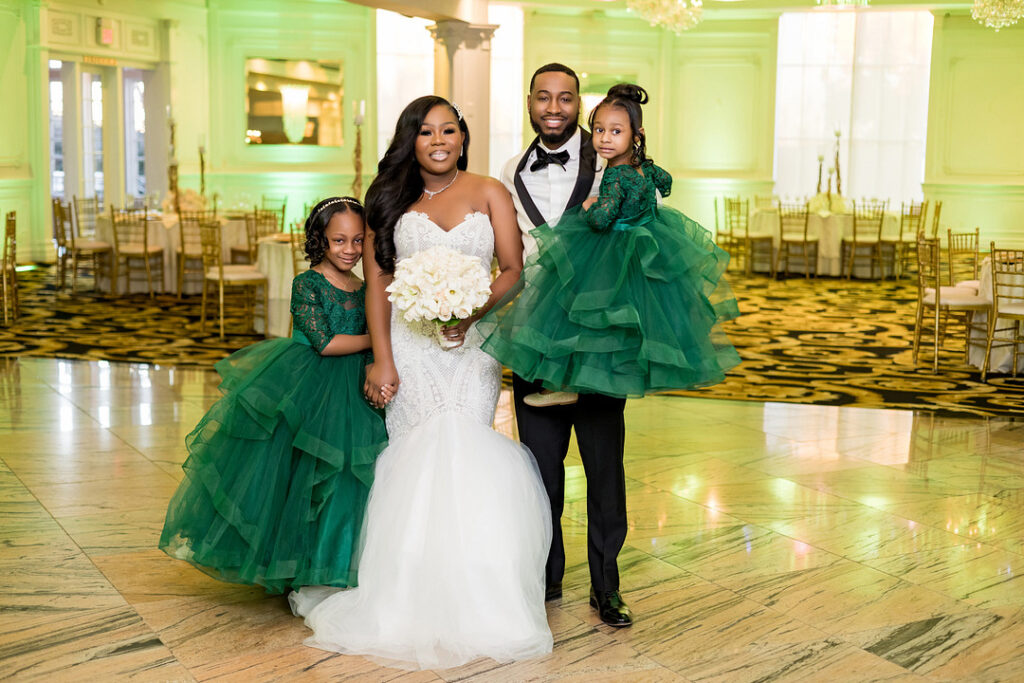 Lawrence and JaRheya's country club wedding in New Jersey celebrated all people and things that they loved and cherished the most.