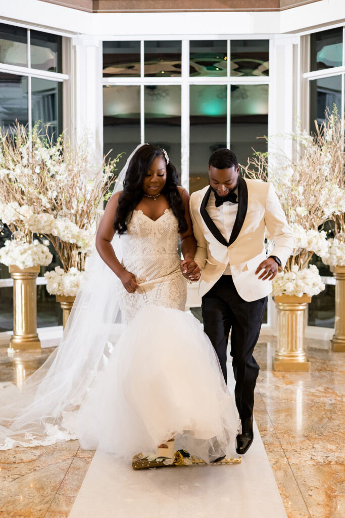 Lawrence and JaRheya's country club wedding in New Jersey celebrated all people and things that they loved and cherished the most.