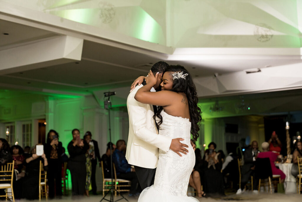 Lawrence and JaRheya's country club wedding in New Jersey celebrated all people and things that they loved and cherished the most.