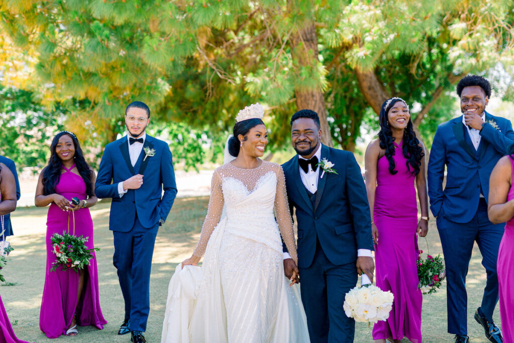 This outdoor luxe Nigerian wedding was a dream in Las Vegas and featured bold accessories, luxe details, and Nigerian culture.