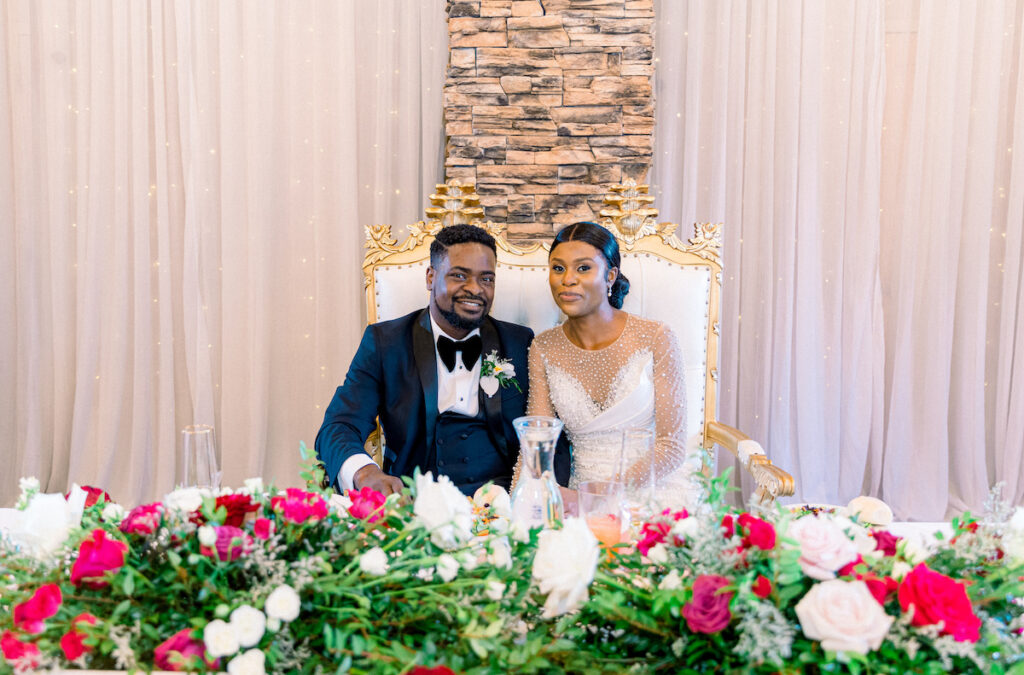 This outdoor luxe Nigerian wedding was a dream in Las Vegas and featured bold accessories, luxe details, and Nigerian culture.