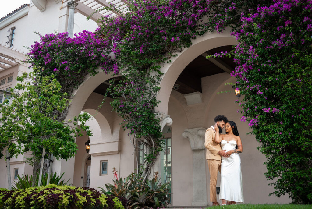 The husband and wife photography team, Our Story Images, effortlessly captured Mijah & Dwane's love story at Worth Avenue in Palm Beach, FL.