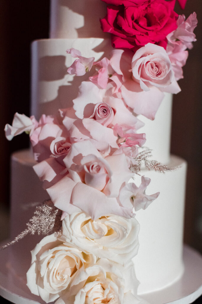 This outdoor wedding held at the beautiful Hyatt Regency Resort in Scottsdale, AZ, had timelessly chic details and perfectly pink surprises.