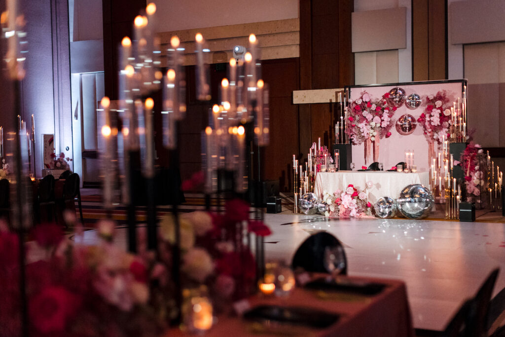 This outdoor wedding held at the beautiful Hyatt Regency Resort in Scottsdale, AZ, had timelessly chic details and perfectly pink surprises.