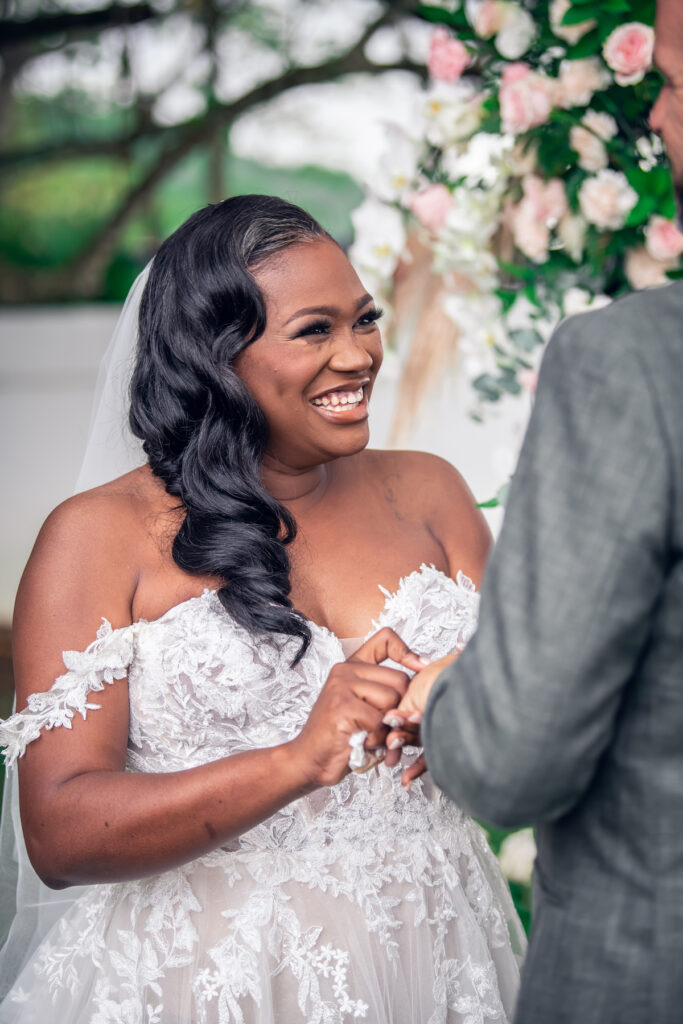 Glam destination wedding at The Wharf House in Montego Bay, Jamaica, features adorable wedding children and sweet island vibes.