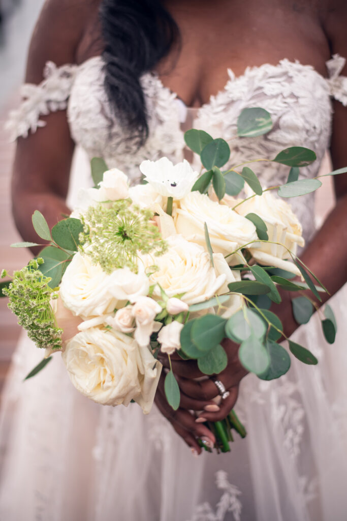 Glam destination wedding at The Wharf House in Montego Bay, Jamaica, features adorable wedding children and sweet island vibes.