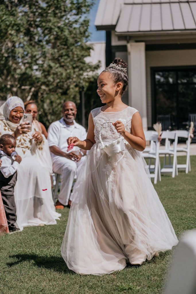 Elijah and Ayesha's romantic bohemian wedding at Mount Pleasant, South Carolina, was a beautiful display of culture and love.