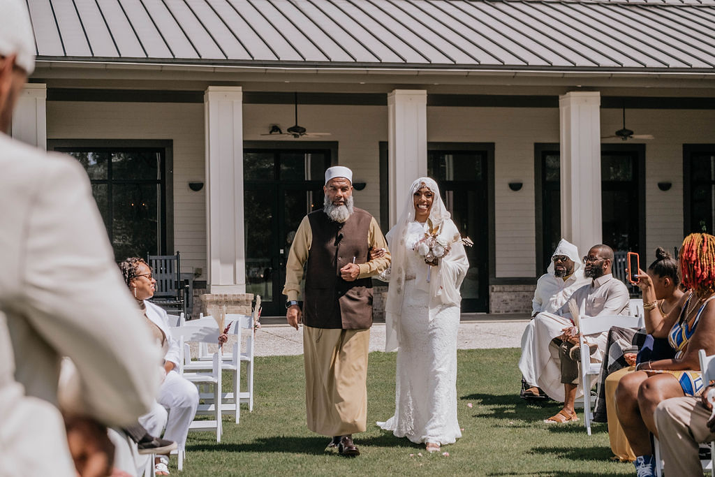 Elijah and Ayesha's romantic bohemian wedding at Mount Pleasant, South Carolina, was a beautiful display of culture and love.