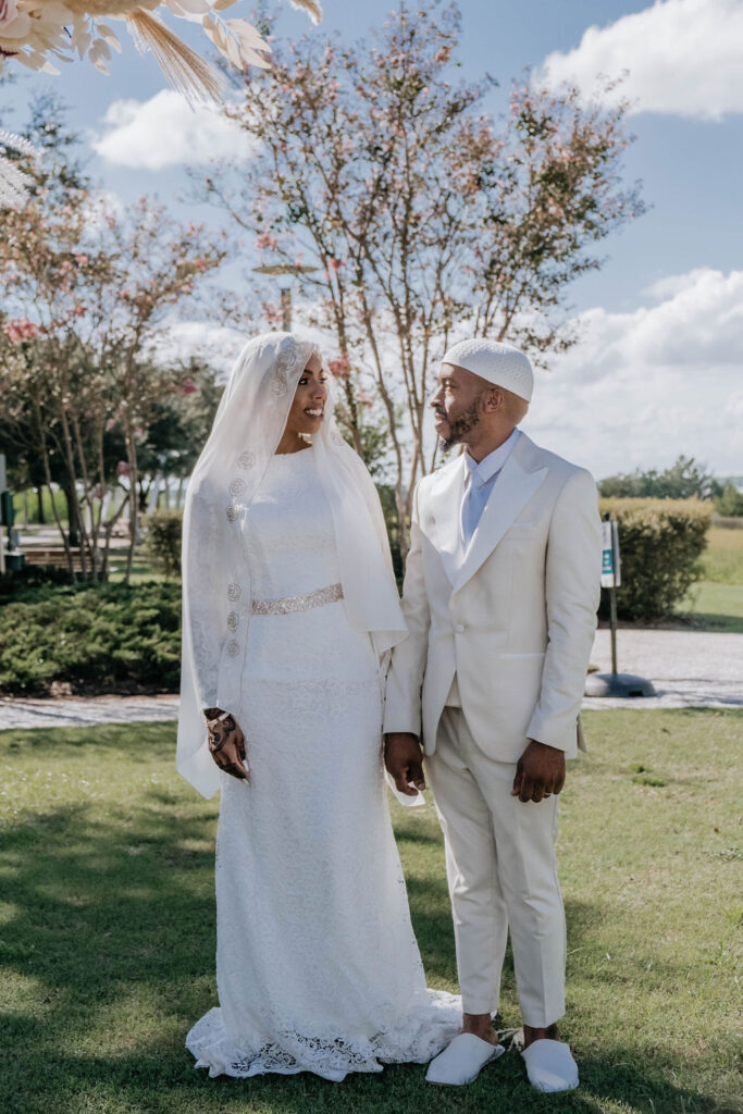 Elijah and Ayesha's romantic bohemian wedding at Mount Pleasant, South Carolina, was a beautiful display of culture and love.