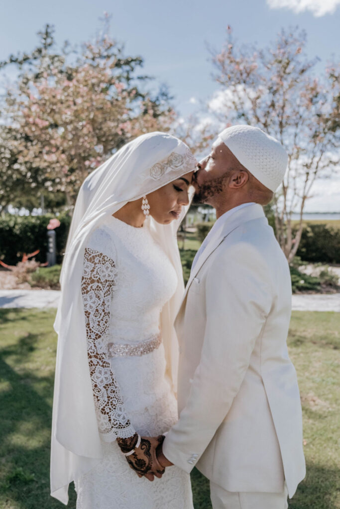 Elijah and Ayesha's romantic bohemian wedding at Mount Pleasant, South Carolina, was a beautiful display of culture and love.