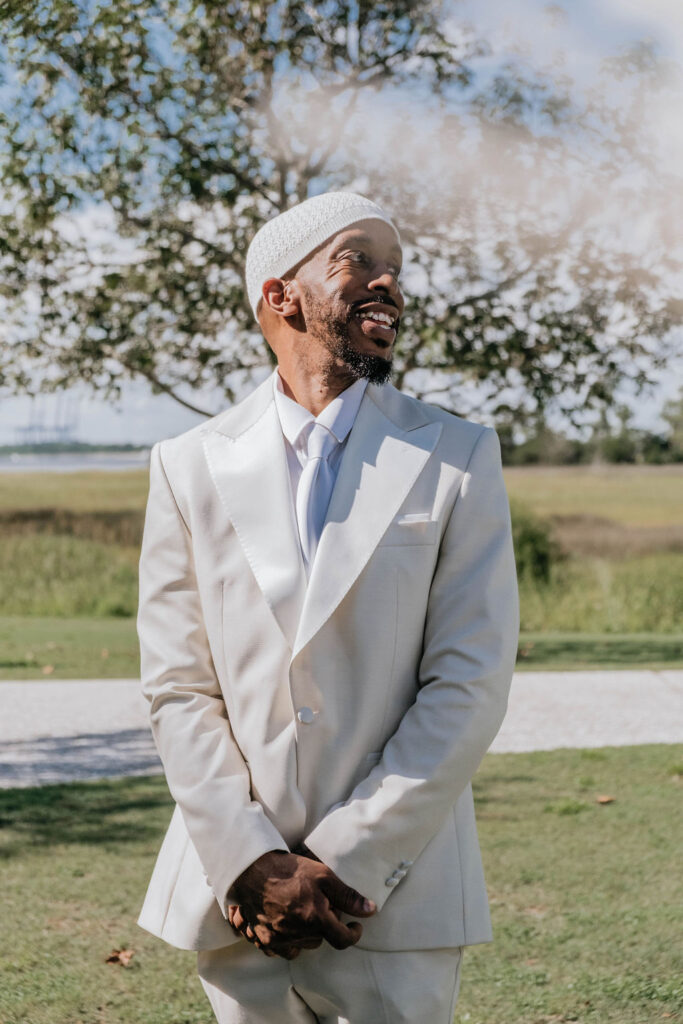 Elijah and Ayesha's romantic bohemian wedding at Mount Pleasant, South Carolina, was a beautiful display of culture and love.