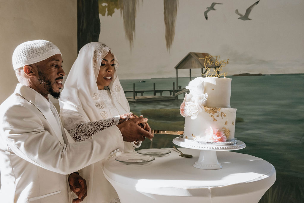 Elijah and Ayesha's romantic bohemian wedding at Mount Pleasant, South Carolina, was a beautiful display of culture and love.