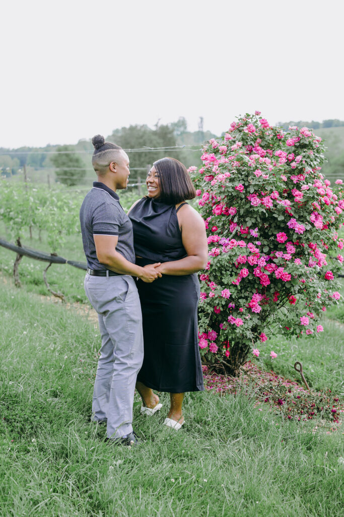 This beautiful Stone Tower Winery in Virginia played host to this incredible outdoor vineyard engagement session in Virginia.