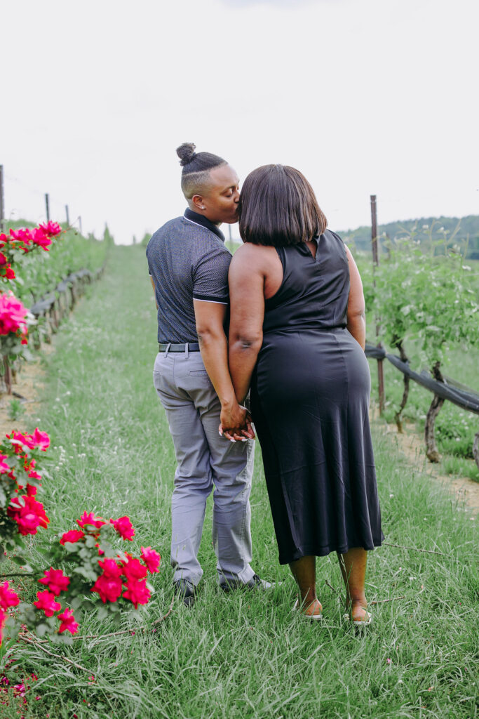 This beautiful Stone Tower Winery in Virginia played host to this incredible outdoor vineyard engagement session in Virginia.