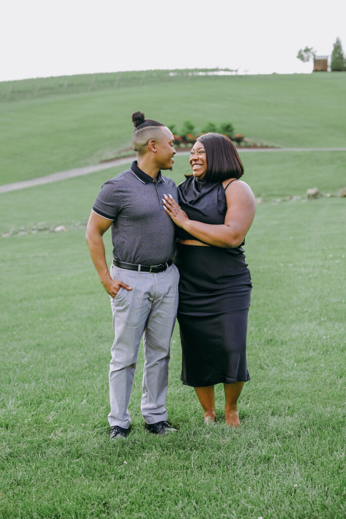 This beautiful Stone Tower Winery in Virginia played host to this incredible outdoor vineyard engagement session in Virginia.