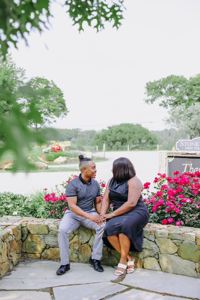 This beautiful Stone Tower Winery in Virginia played host to this incredible outdoor vineyard engagement session in Virginia.