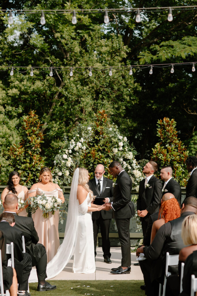 This wedding at The Ruth featured organic luxe details, Jamaican treats, and a vintage bar where the bride showed off Marylin Monroe vibes.