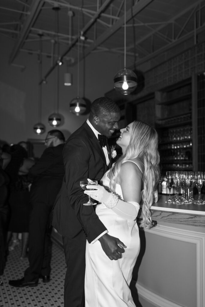 This wedding at The Ruth featured organic luxe details, Jamaican treats, and a vintage bar where the bride showed off Marylin Monroe vibes.