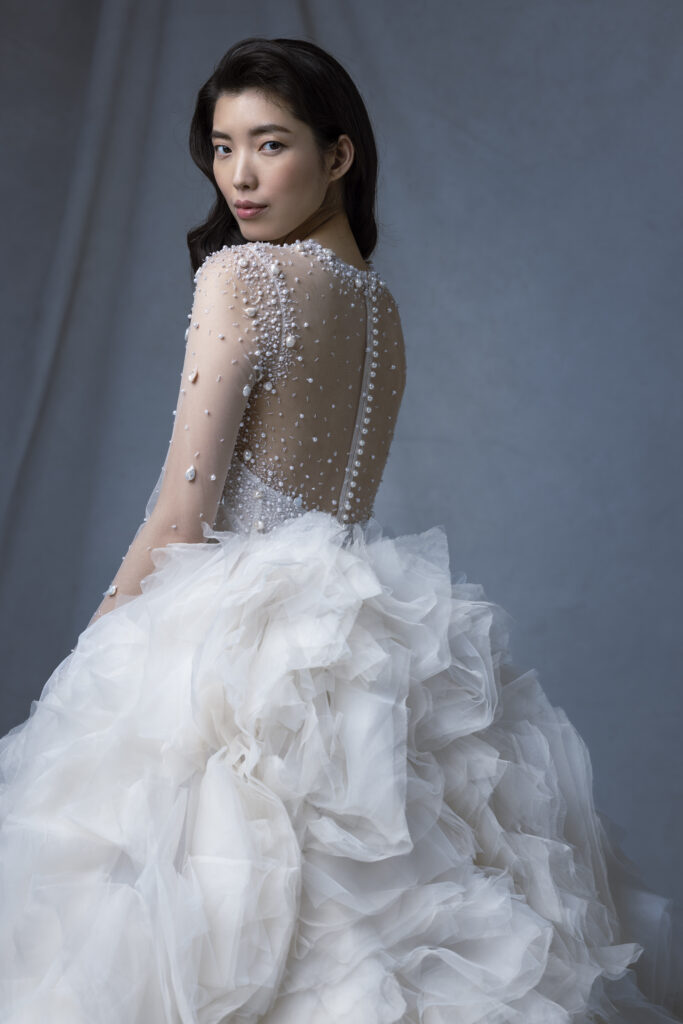 Bridal designers are already looking ahead to 2024 and showcased dazzling wedding dress trends during Bridal Fashion Week in New York.