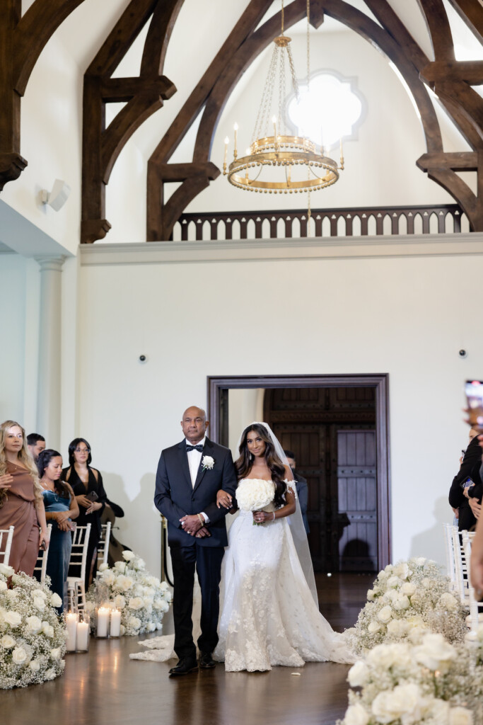 Krystal and Zachary's Guyanese and Indian wedding features glamorous black-tie attire and luscious florals at the Park Chateau Estate and Gardens