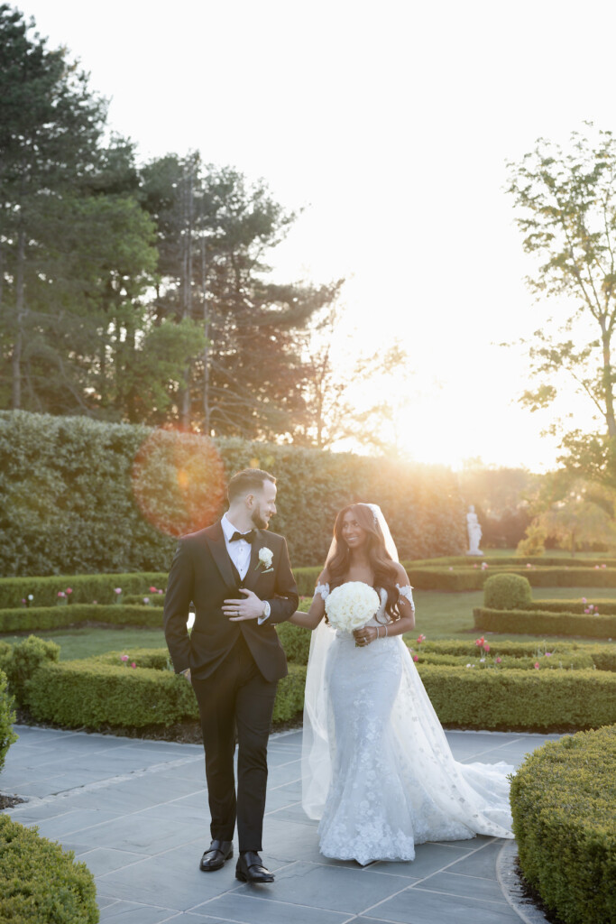 Krystal and Zachary's Guyanese and Indian wedding features glamorous black-tie attire and luscious florals at the Park Chateau Estate and Gardens