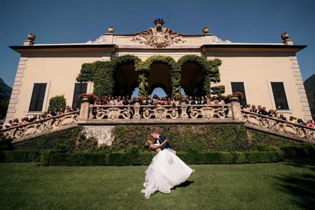 Shayna and James' outdoor wedding in Lake Como, Italy was filled with fun, family, and of course the perfect Limoncello!