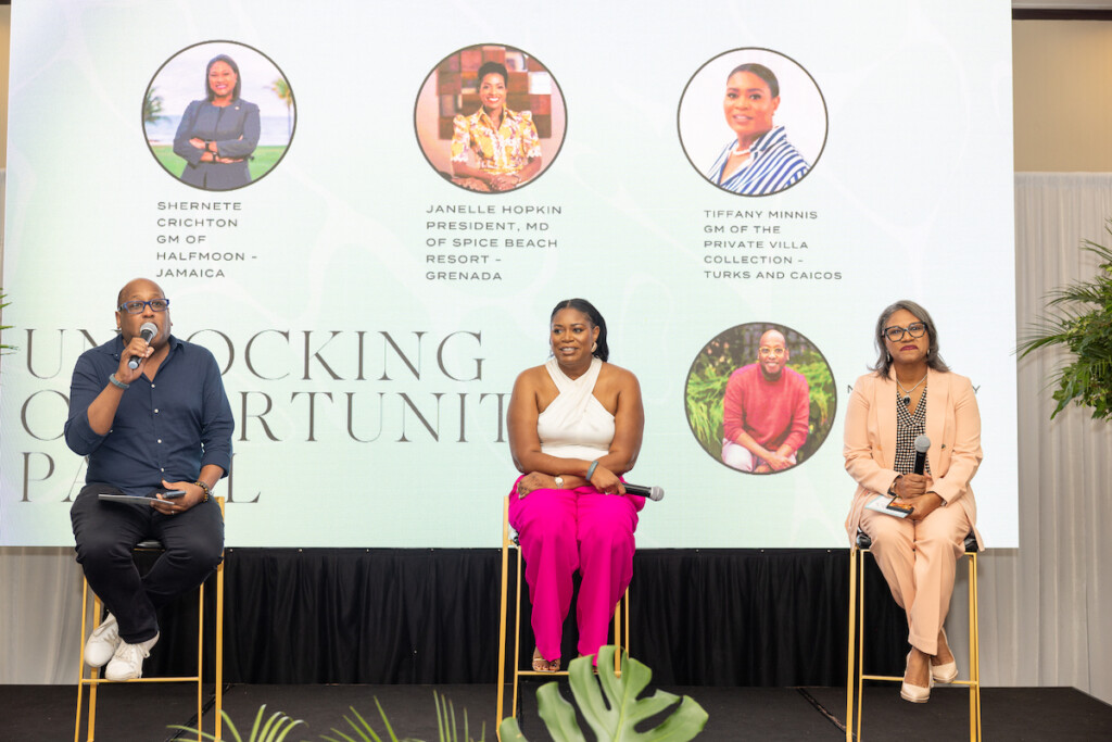 Day 2 of Coterie Retreat 2023 in the Cayman Islands included a culinary panel, a lovely luncheon, and our always-anticipated white party. 