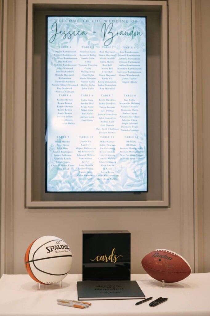 Basketball and football card table