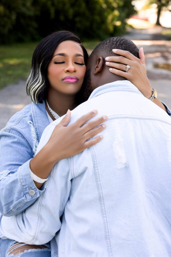 We loved this super romantic engagement session where the couple showed their love of coffee and custom Harley rides!