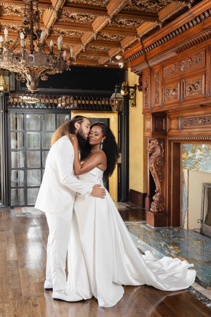 From their holiday party meet cute to partying down the aisle, Dawntavia and Fernando's luxurious Miami wedding was the day of their dreams!