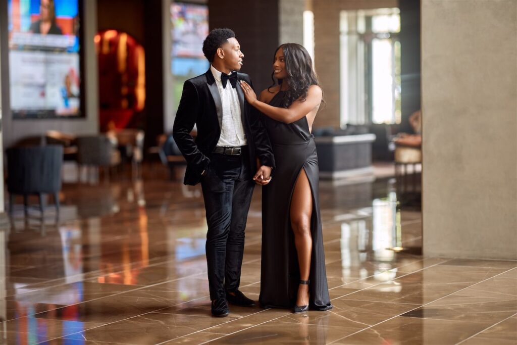 Symone and Robert's sexy and sophisticated engagement session is featured in Issue 30! Read all about the couple's love story here!